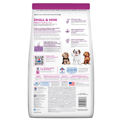 Hill's SD Small & Mini Sensitive Skin & Stomach alimento perro adulto raza pequeña y mini piel y estómago sensibles 6.8Kg - AniMALL