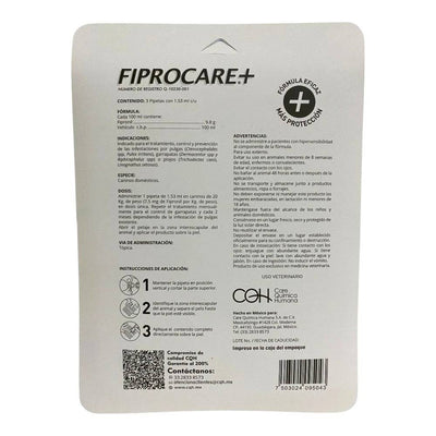 Fiprocare 3 Pipetas para Perro de hasta 20 kg - AniMALL