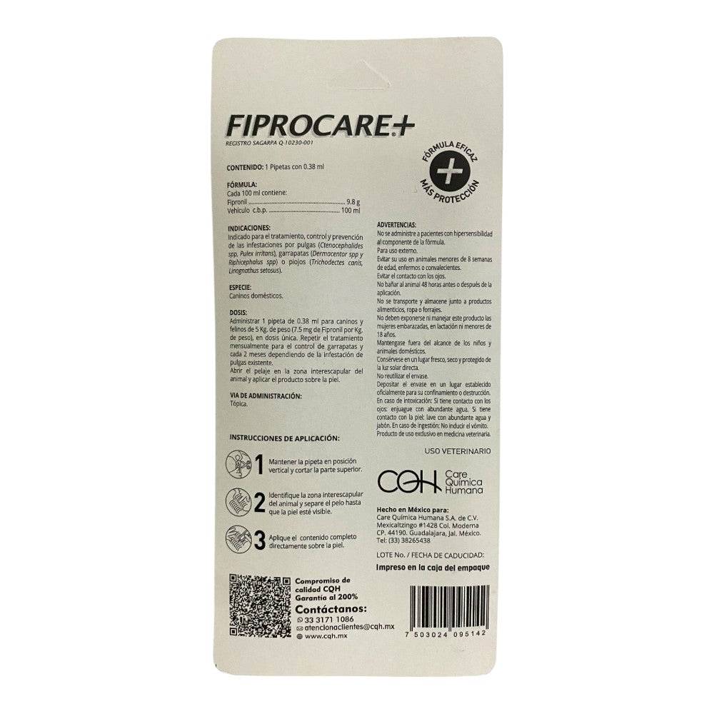 Fiprocare 1 Pipeta para Perro de hasta 5 kg - AniMALL