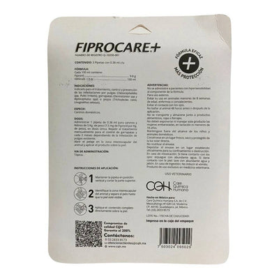 Fiprocare 3 Pipetas para Perro de hasta 5 kg - AniMALL