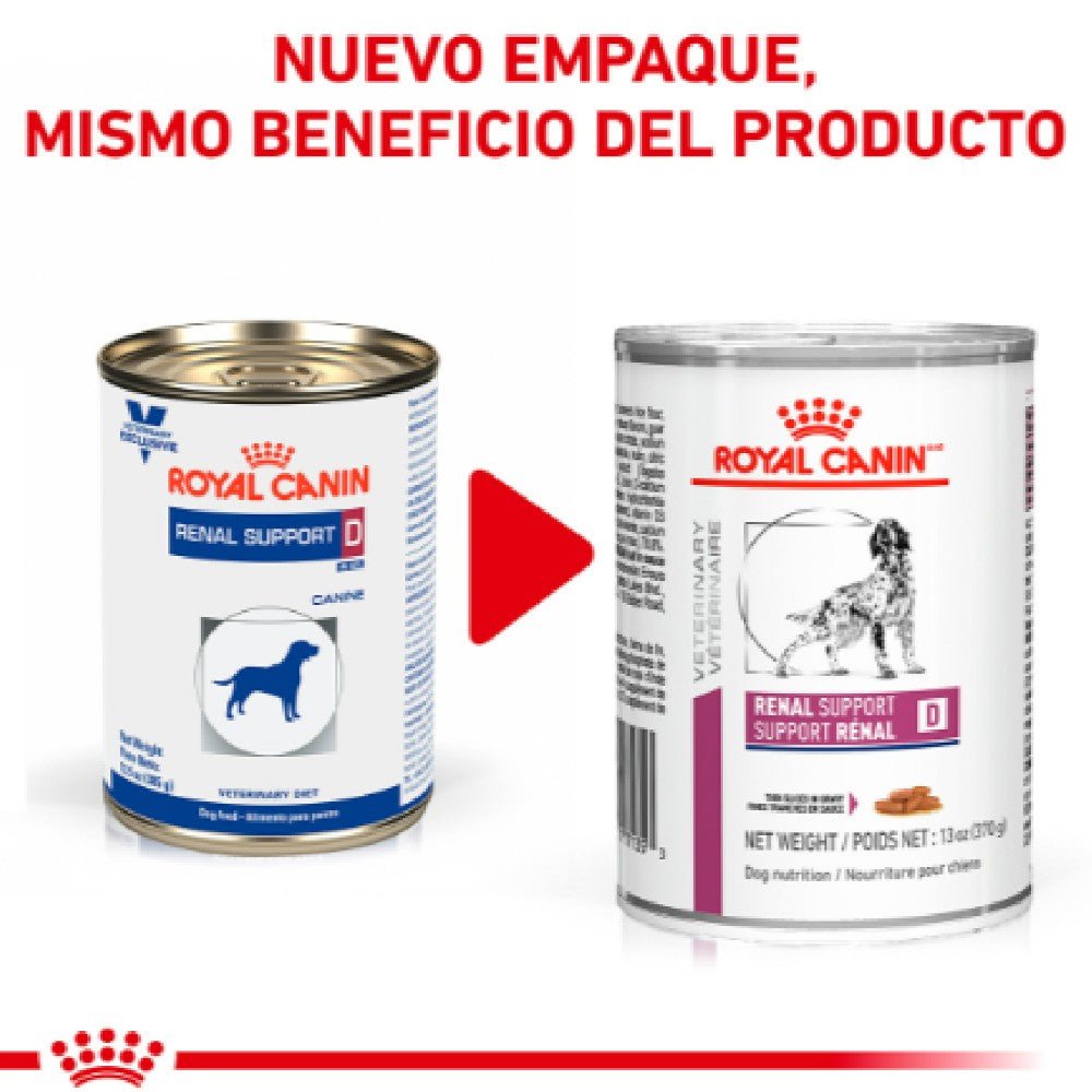 12 Latas Royal Canin Vet Renal Support D Canine 385 gr