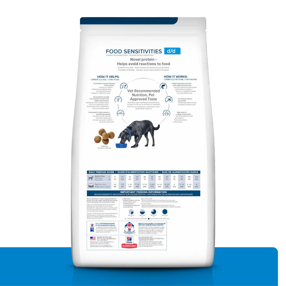 Hill's Prescription Diet d/d, Sensibilidades Alimentarias para Perro, 3.6 Kg