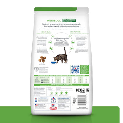 Hill's Prescription Diet Metabolic, Pérdida y Mantenimiento del Peso, para Gato, 8 Kg - AniMALL