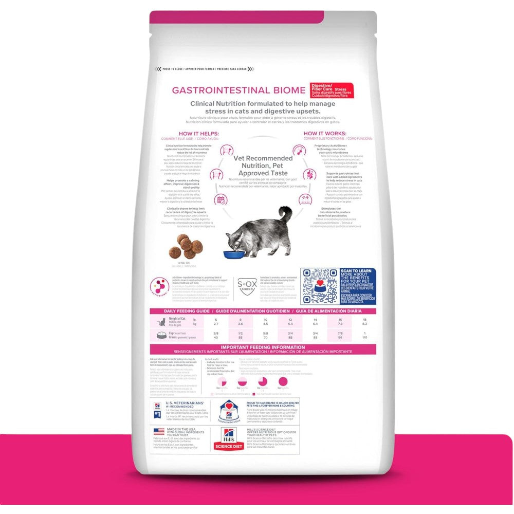 Hill's Prescription Diet Gastrointestinal Biome, Cuidado Digestivo, para Gato, 1.8 Kg