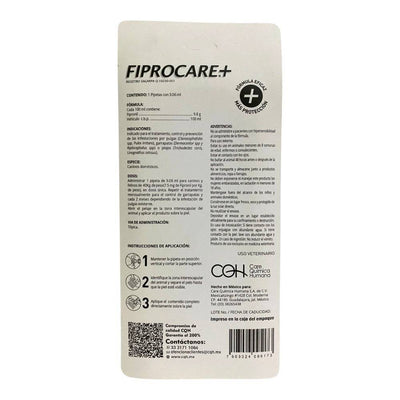 Fiprocare 1 Pipeta para Perro de hasta 40 kg - AniMALL