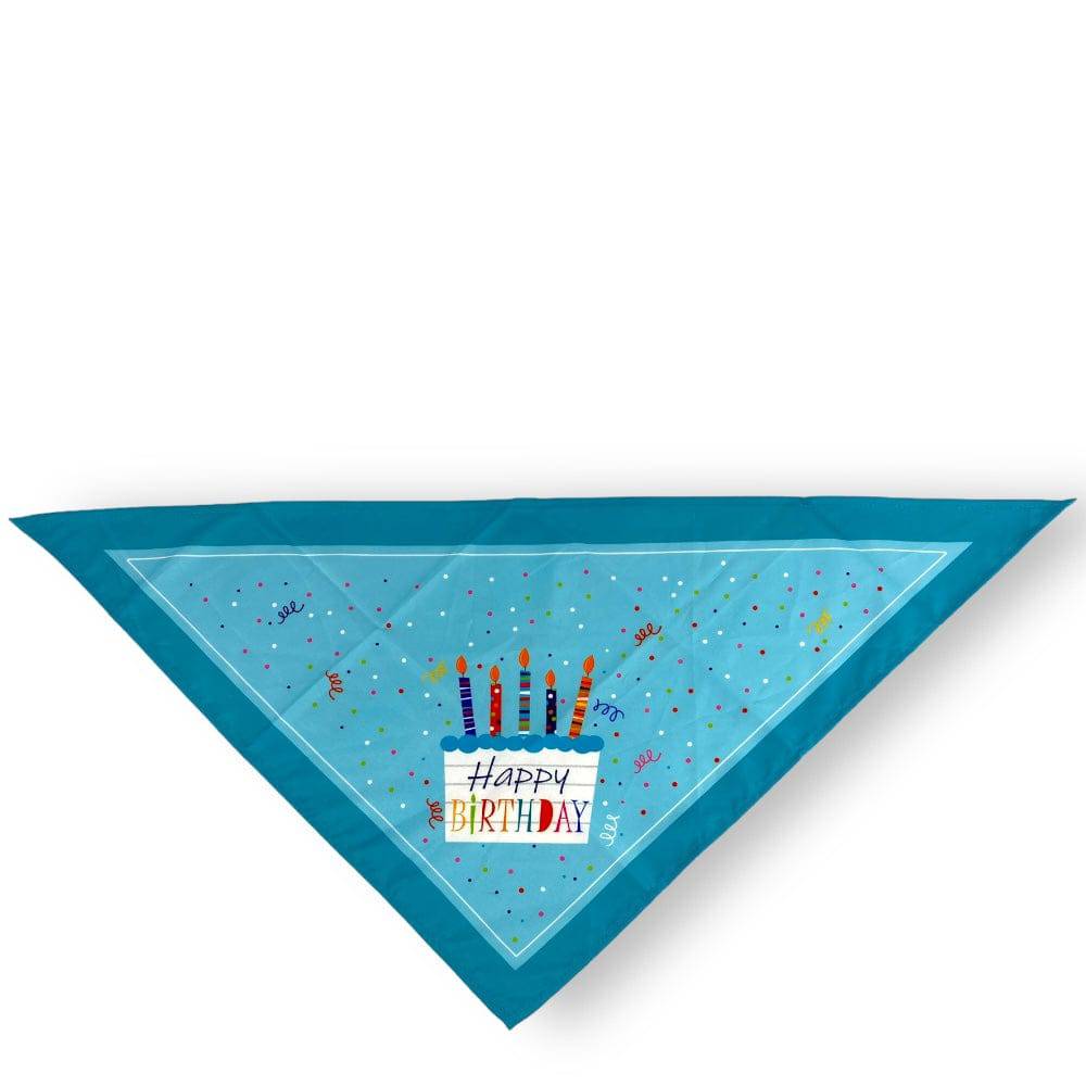 Bandana Feliz Cumpleaños Azul Unitalla - AniMALL