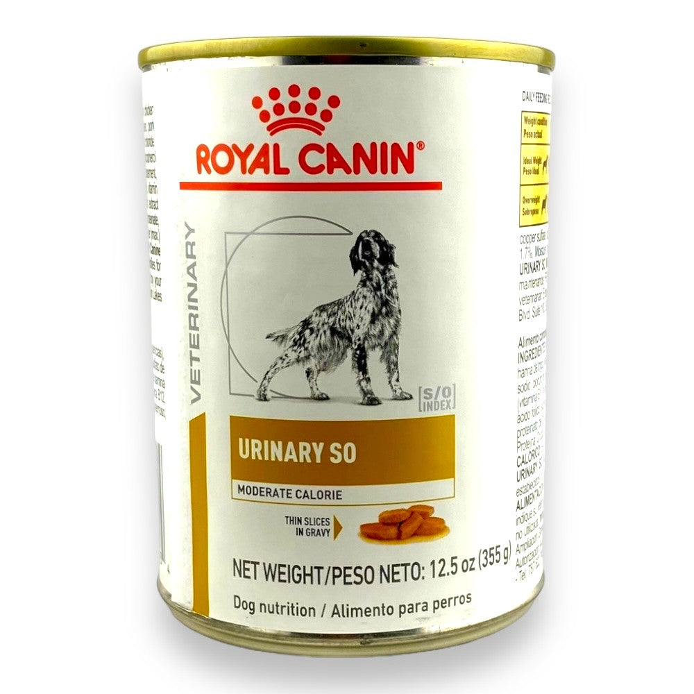 12 Latas Royal Canin Vet Urinary SO Moderate Calorie 355 gr