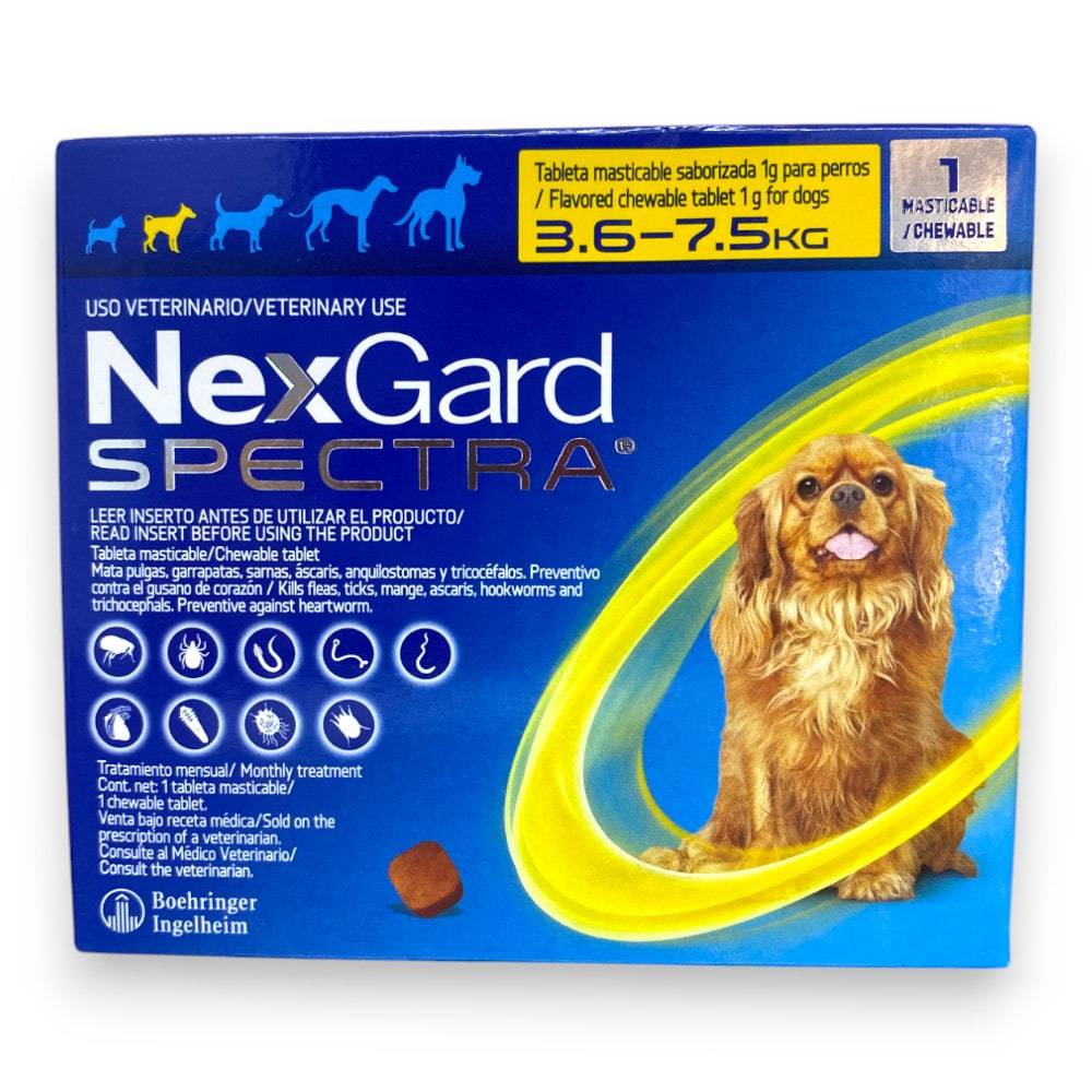 Nexgard Spectra 1 Tableta 3.6 a 7.5 Kg - AniMALL