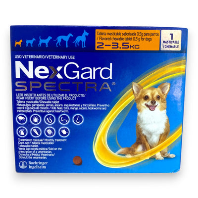 Nexgard Spectra 1 Tableta 2 a 3.5 Kg - AniMALL