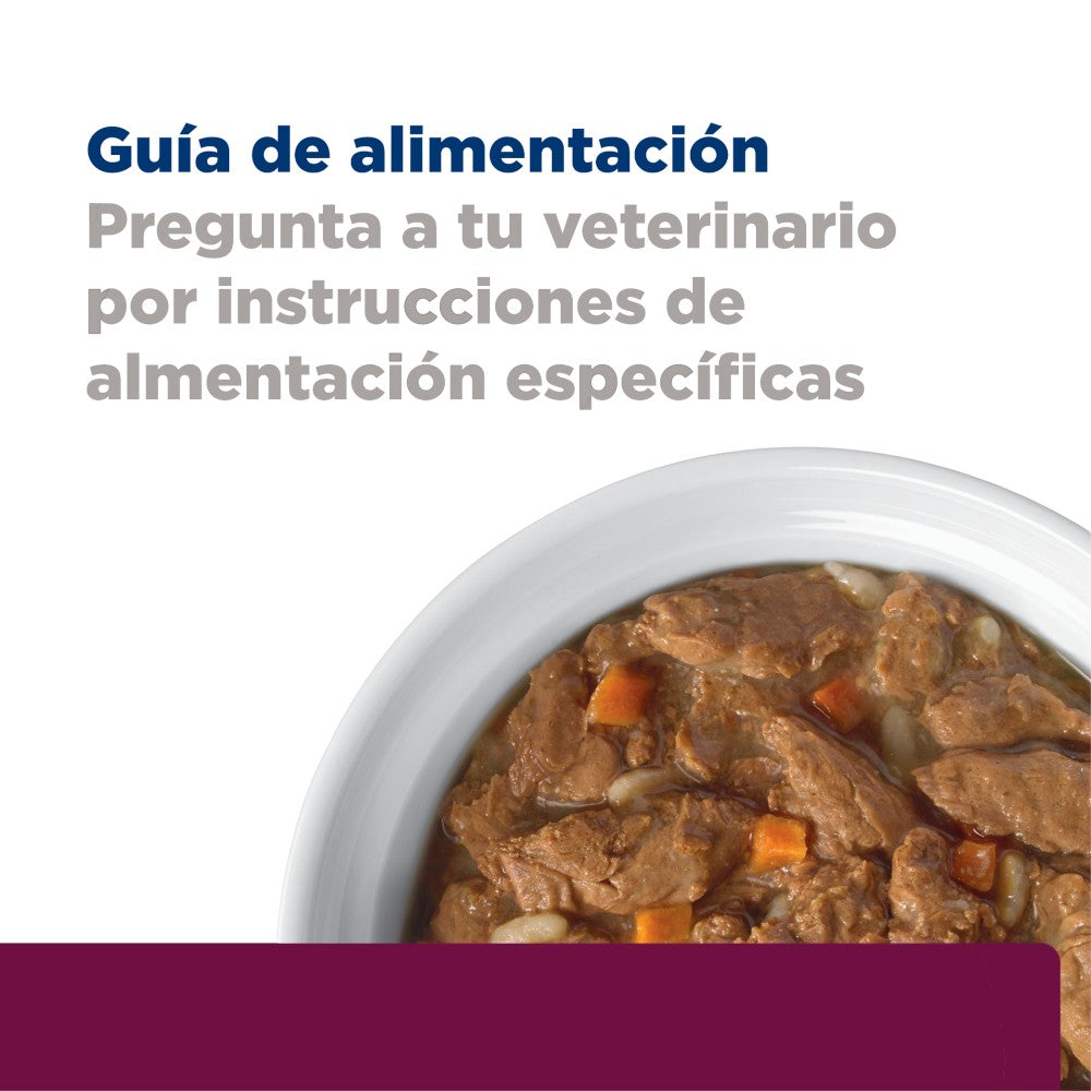 Lata Hill's Prescription Diet i/d Low Fat, Cuidado Digestivo, Bajo en Grasa para Perro, Estofado de Pollo y Vegetales, 156 g