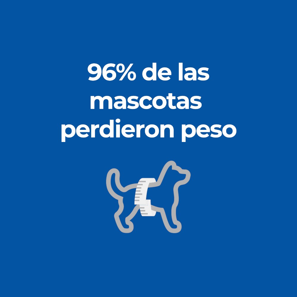 Lata Hill's Prescription Diet Metabolic, Pérdida y Mantenimiento del Peso, con Pollo para Perro, 369 g