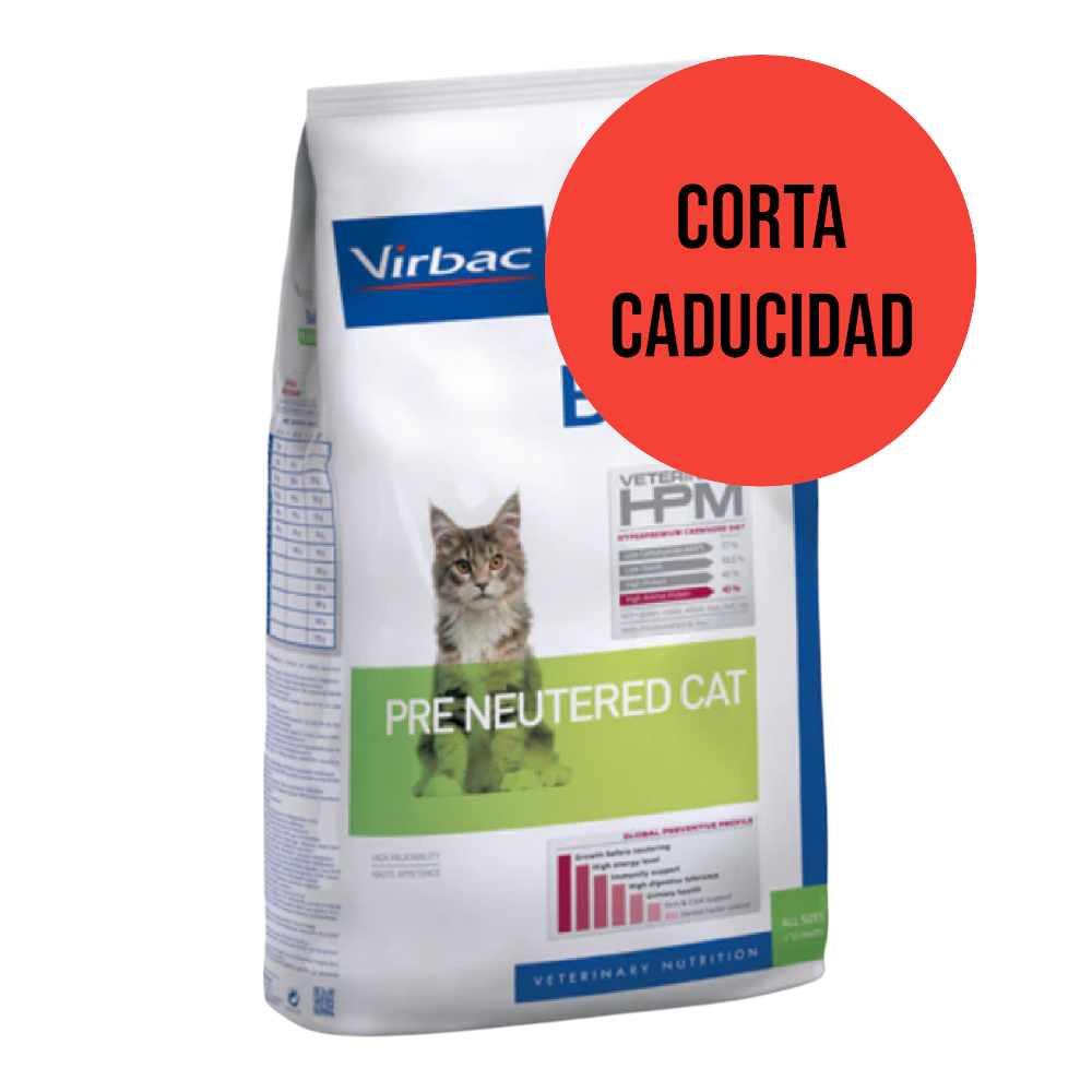 CORTA CADUCIDAD Virbac HPM Cat Baby Pre Neutered 1.5 kg