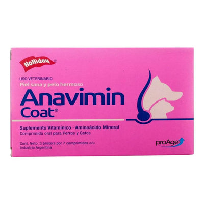 Holliday Anavimin Coat 3 Blister con 7 Comprimidos Holliday - AniMALL