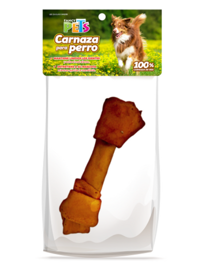 Hueso de Carnaza (17-20 cm) Sabor Tocino 1 Pieza, Fancy Pets