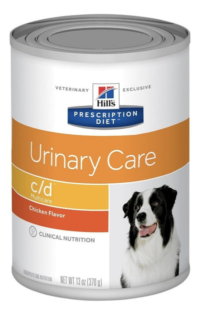 12 Latas Hill's urinary care C/d Canine sabor pollo 370 gr