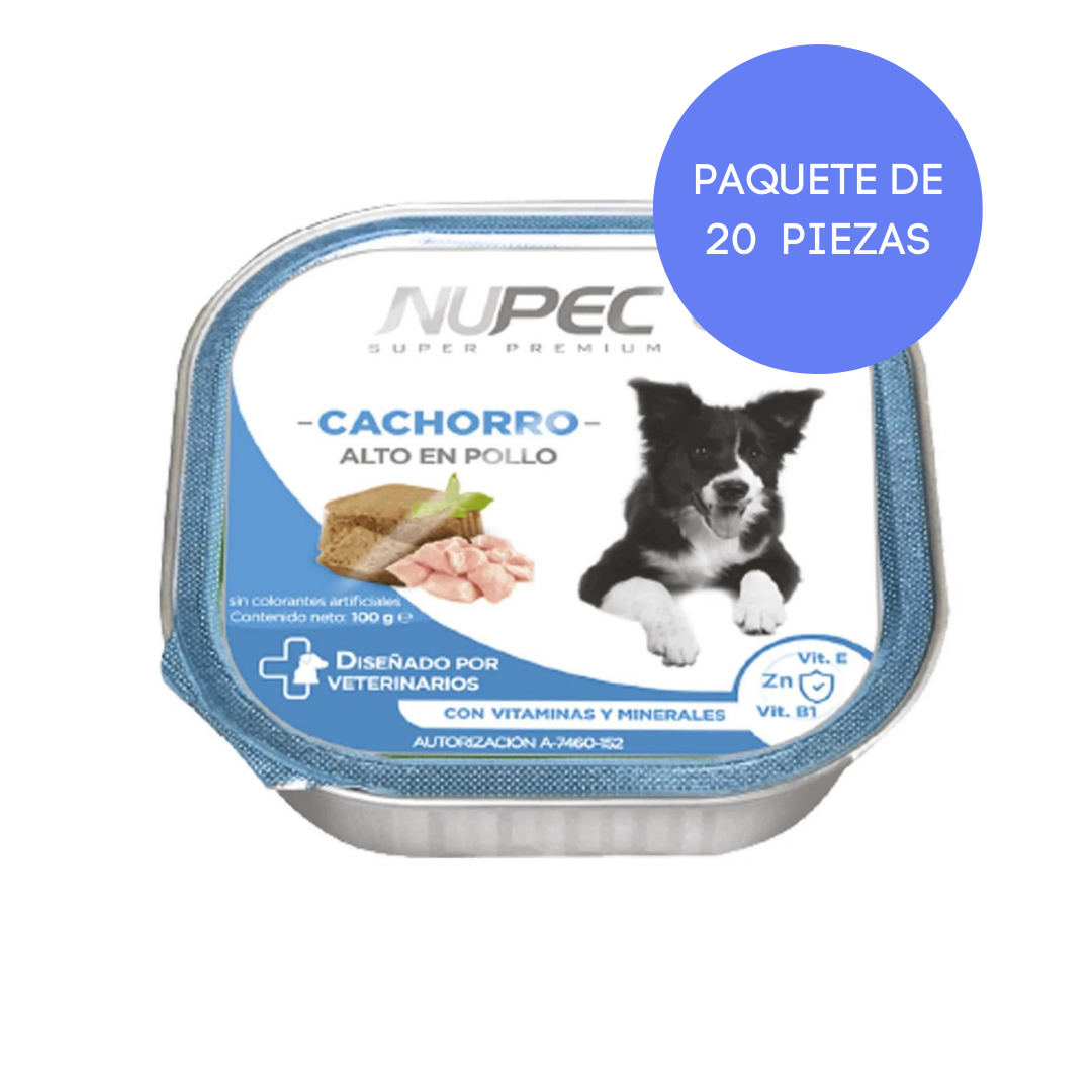 20 latas Nupec Cachorro 100 Gr c/u