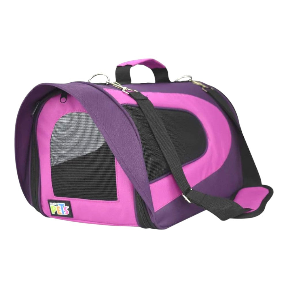 Fancy Pets Transportadora de Tela Fashion Morada Grande