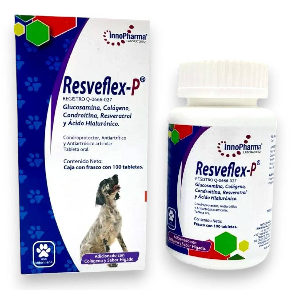 Resveflex-P Condroprotector Frasco con 100 Tabletas - AniMALL