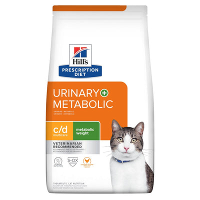 Hill's Prescription Diet c/d Multicare + Metabolic, Cuidado Urinario + Metabolic, para Gato, 2.9 Kg