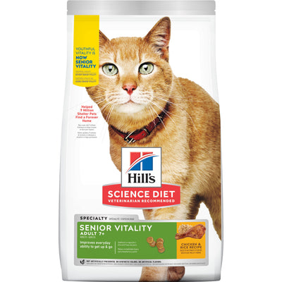 Hill's Science Diet Croquetas Gato Senior Vitality 1.4Kg
