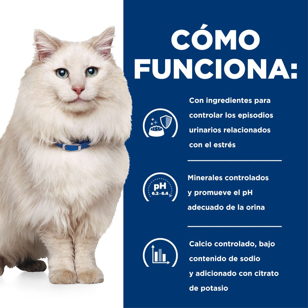 Hill's Prescription Diet c/d Multicare Stress, Cuidado Urinario, para Gato, 1.8 Kg