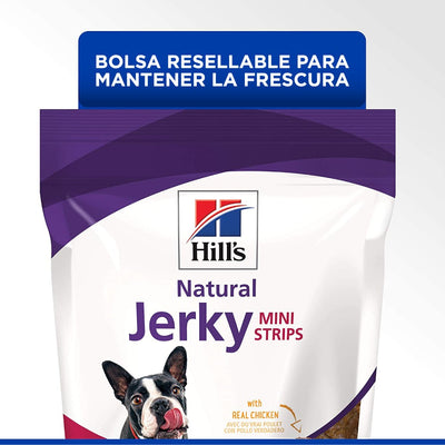 Hill's Natural Jerky Mini Strips, premios para perro con pollo sin conservadores 200g - AniMALL