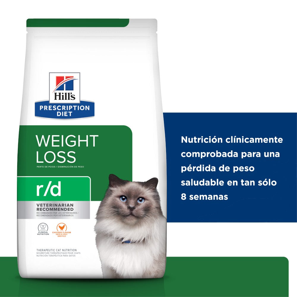 Hill's Prescription Diet r/d, Pérdida de Peso, para Gato, 3.9 Kg