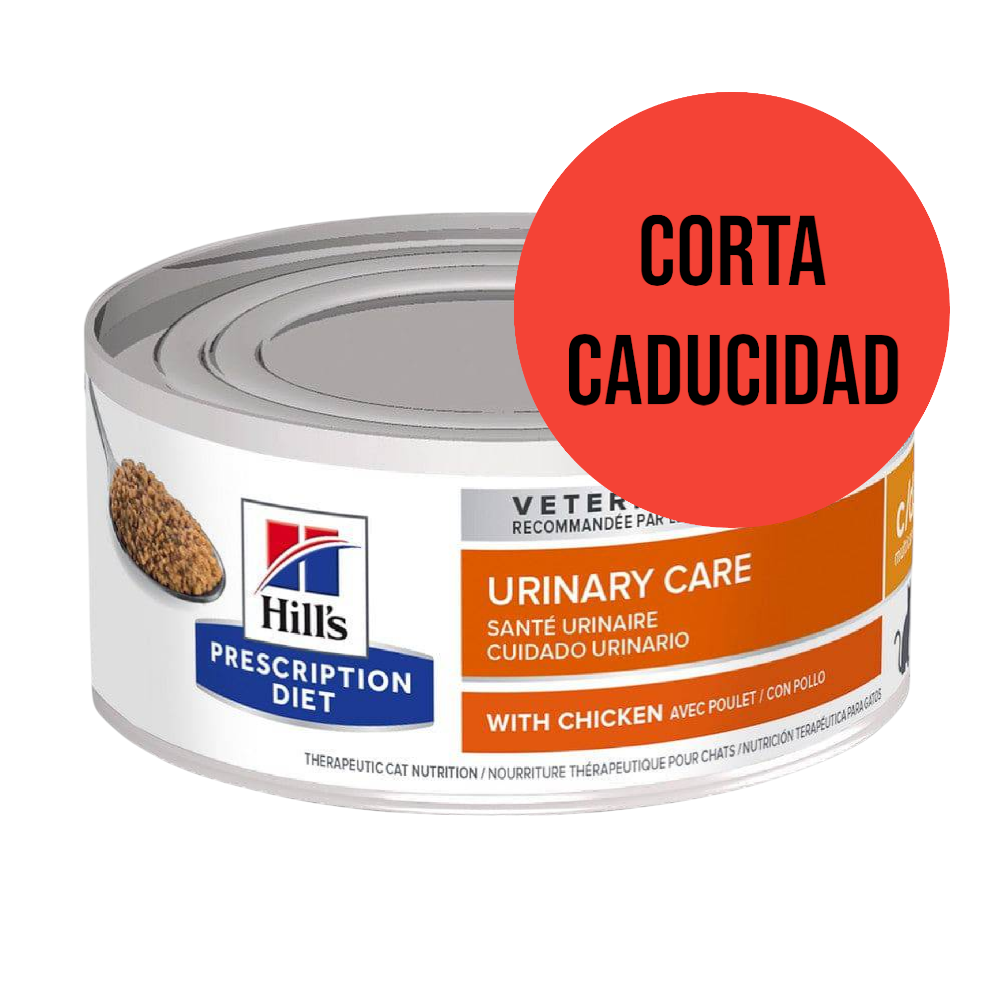 CORTA CADUCIDAD 12 Latas Hill's Prescription Diet c/d Multicare, Cuidado Urinario, para Gato, 156 g