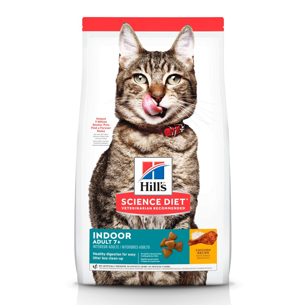 Hill's Science Diet Adult 7+ Indoor, alimento saludable para gato senior de interiores 3.2Kg