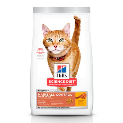 Hill's Science Diet Croquetas Gato Hairball Control Light 3.2Kg