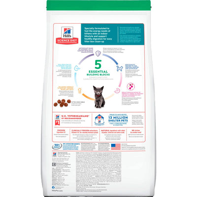 Hill's Science Diet Kitten Indoor, alimento saludable para gatito de interior sabor pollo 3.2Kg