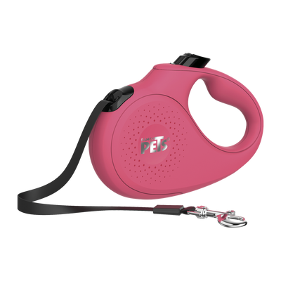 Fancy Pets Correa Retractil Chica Rosa para Perro