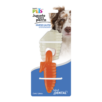 Fancy Pets Juguete Dental Hueso/Alita Entrelazado