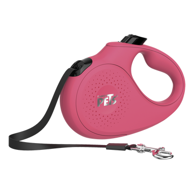 Fancy Pets Correa Retractil Grande Rosa para Perro