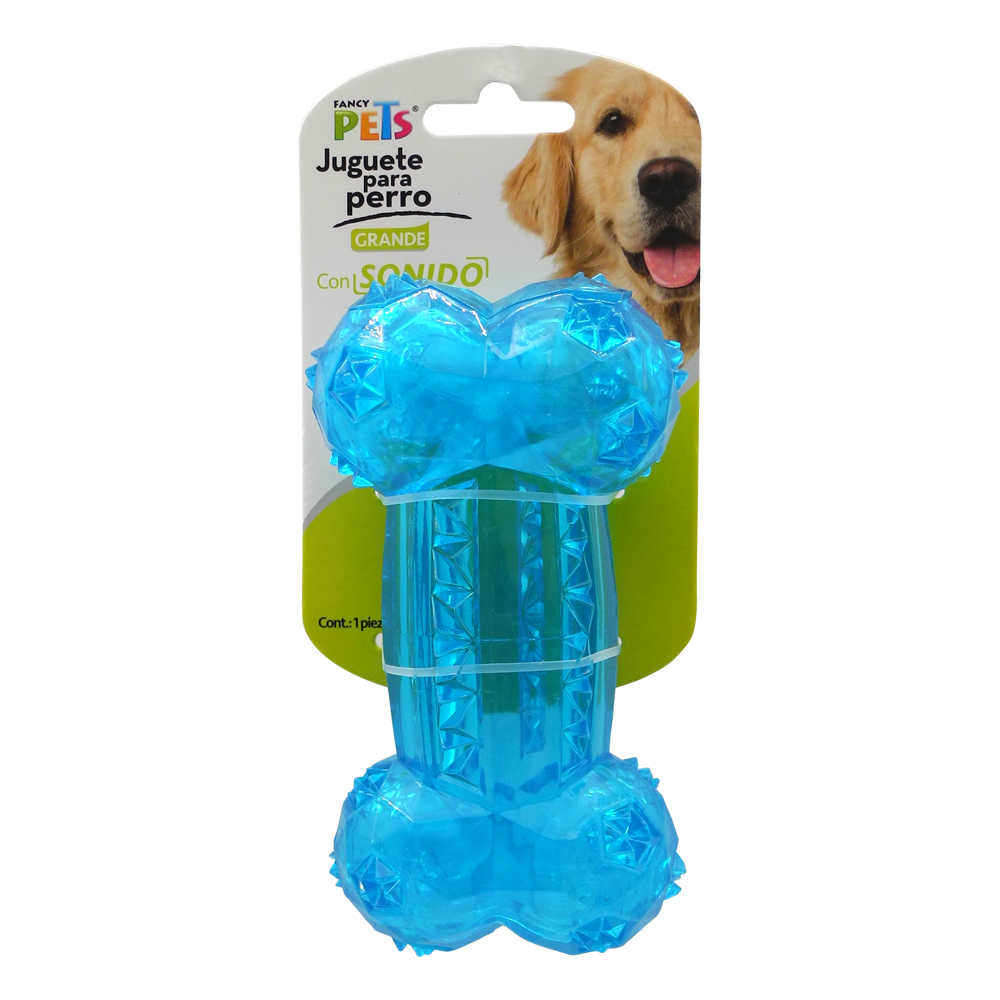 Juguete Hueso Prisma Grande con Sonido, Fancy Pets