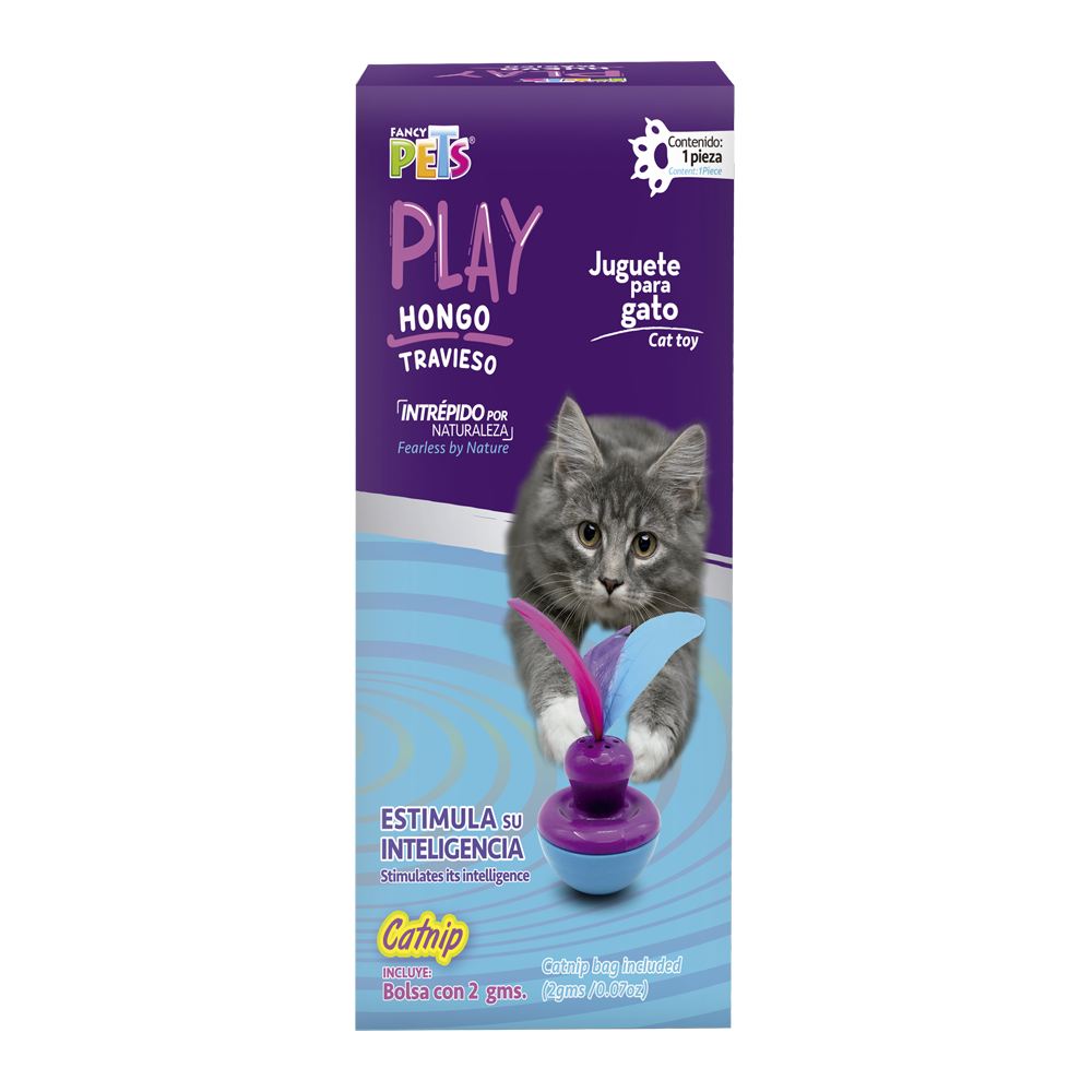 Juguete Hongo Travieso con Catnip Play Fancy Pets