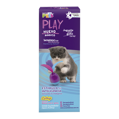 Juguete Huevo Mágico con Catnip Play Fancy Pets