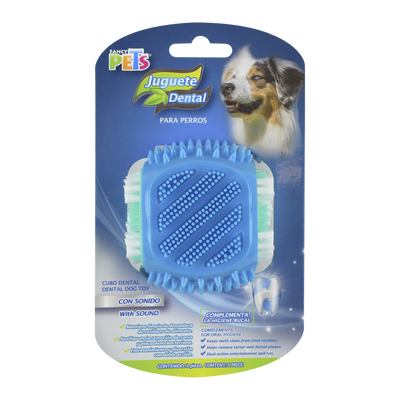 Cubo Dental con Cerdas para Perro, Fancy Pets