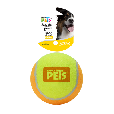 Pelota de Tenis Bicolor Grande 1Pza Fancy Pets