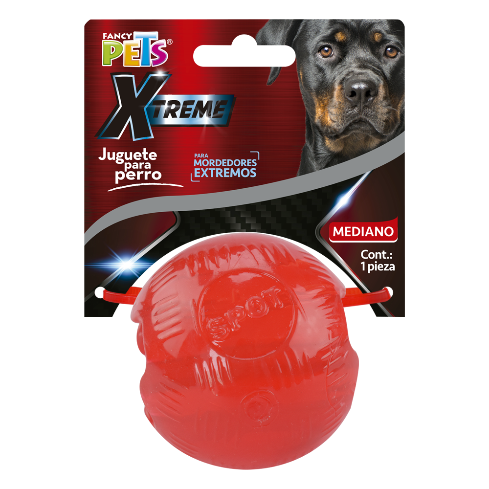 Fancy Pets Juguete Bola Mediana Xtreme - Rojo