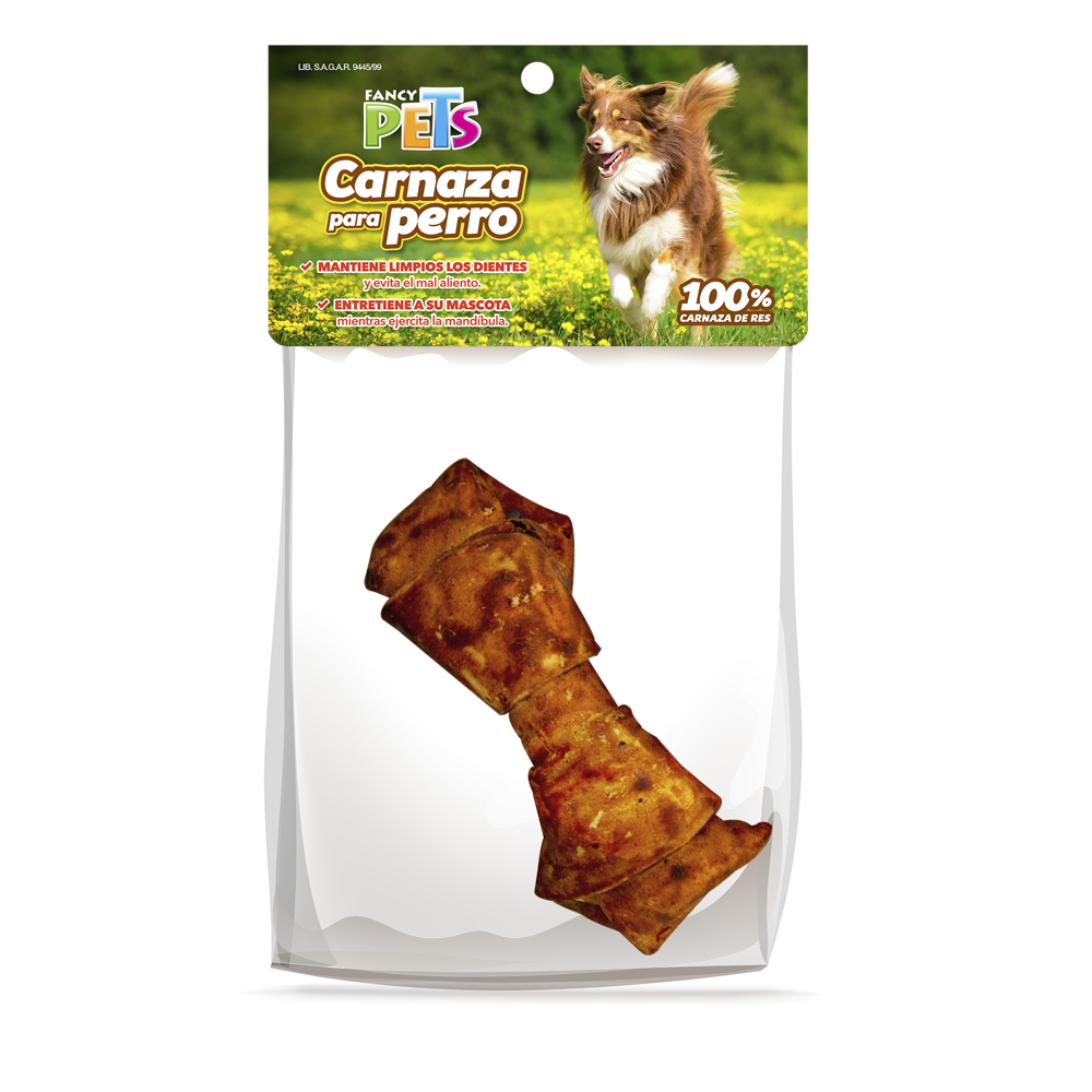 Fancy Pets Hueso de Carnaza (10-13 cm) Sabor Tocino