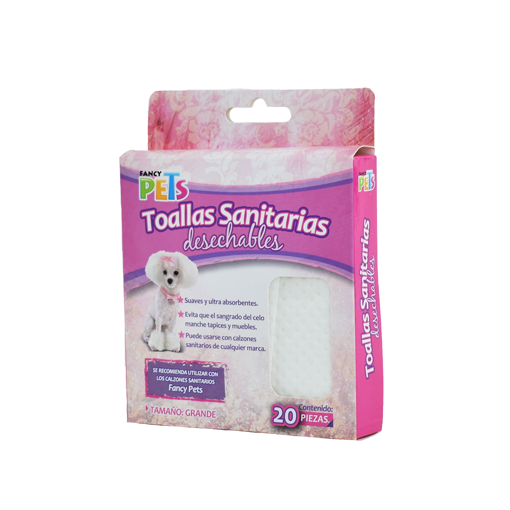 Fancy Pets Toalla Sanitaria Gd 20 pzs