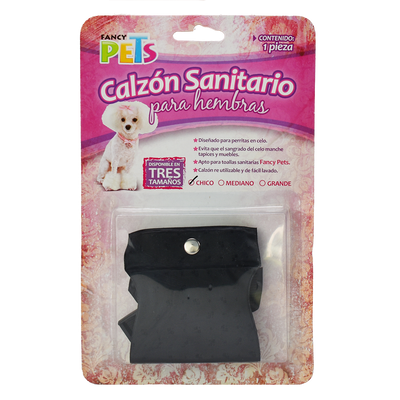 Calzón Sanitario Chico para Hembras (1 Pieza), Fancy Pets