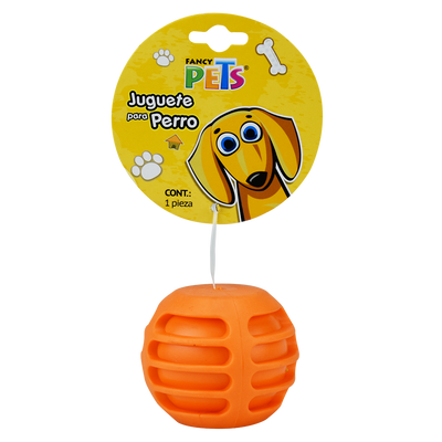 Juguete de Caucho Pelota Acanalada, Fancy Pets