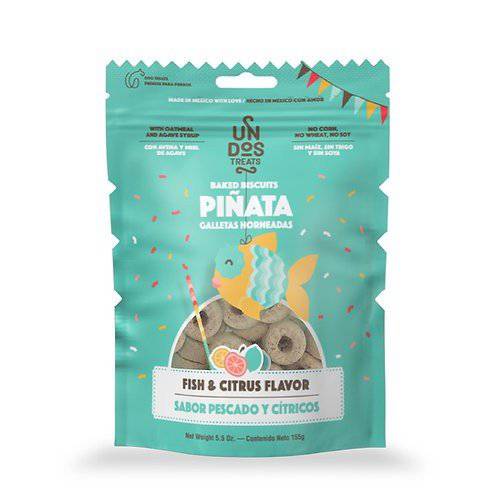 Un Dos Treats Piñata Premios para Perro sabor Pescado & Cítricos 156 Gr. - AniMALL