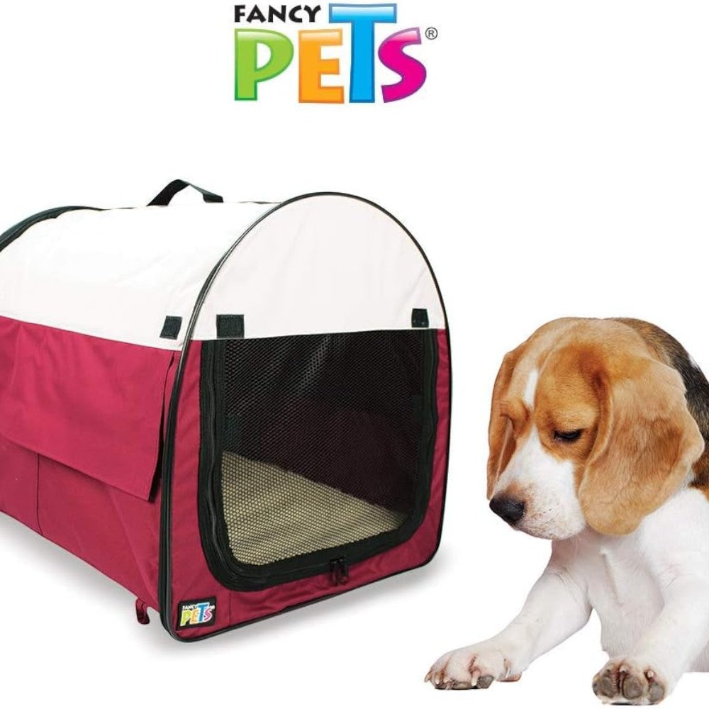 Casa para perro mediano portátil Fashion Vino