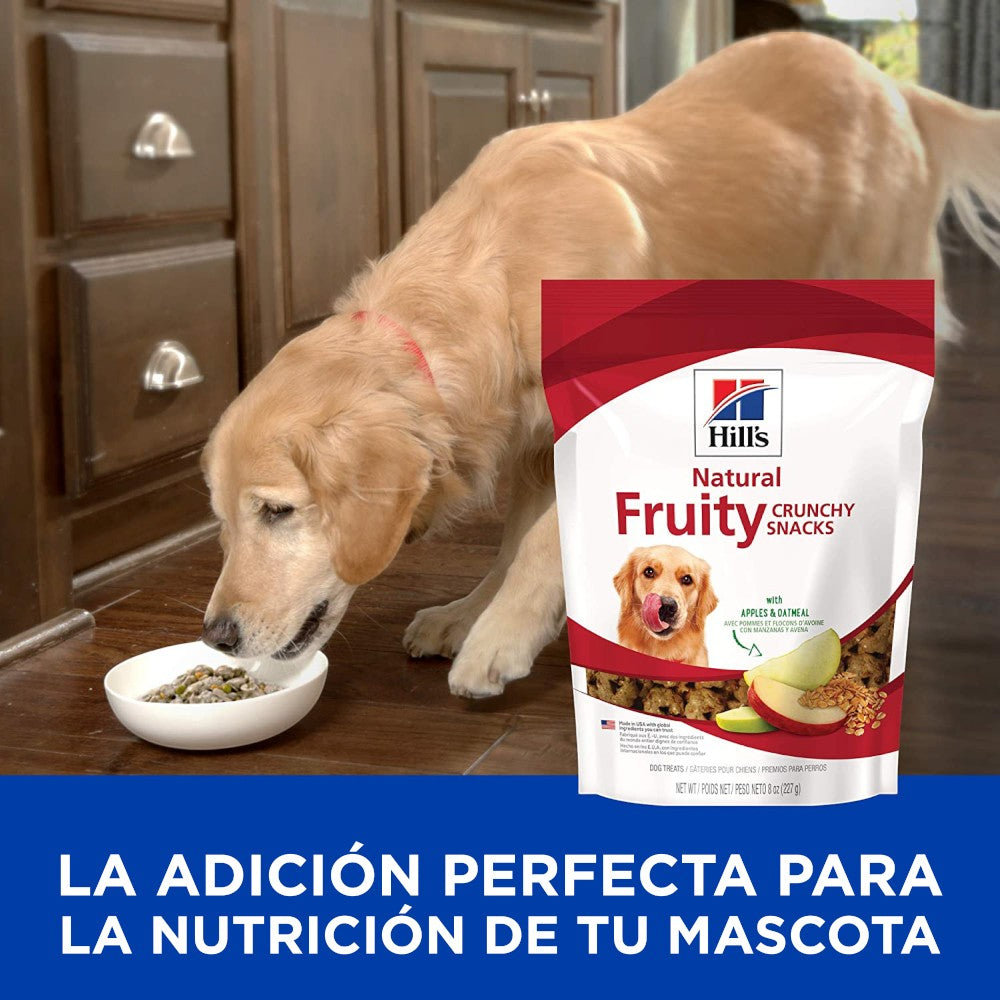 Hill's Natural Fruity Crunchy Snacks, premios para perro con manzana y avena para perro 230g