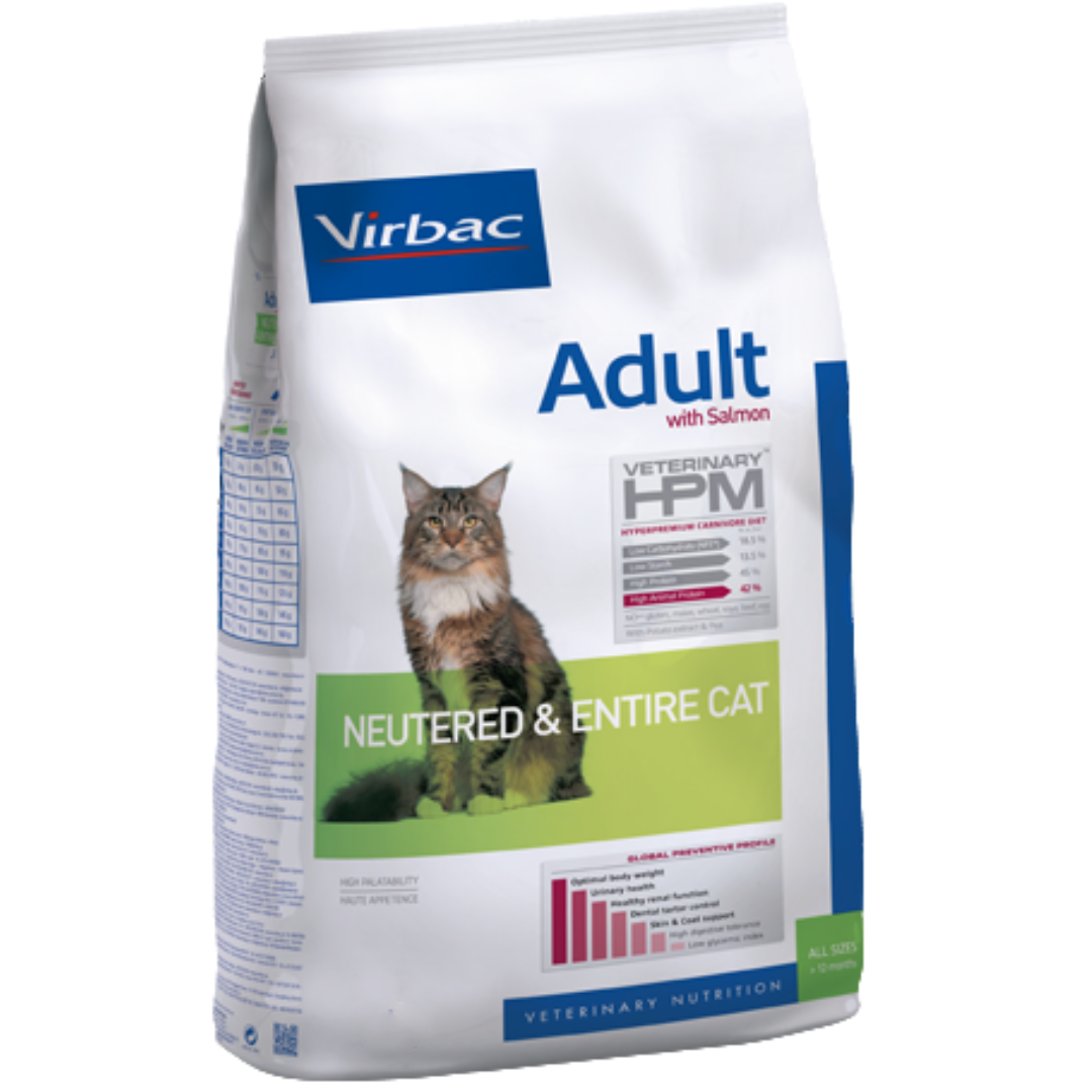 Virbac HPM Cat Adult Salmon Neutered & Entire 3 kg