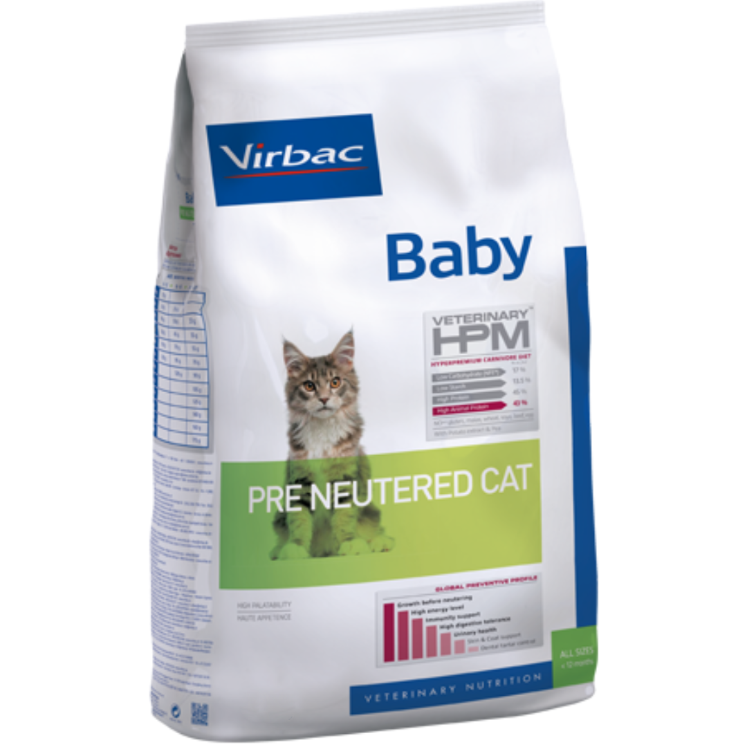 Virbac HPM Cat Baby Pre Neutered 1.5 kg