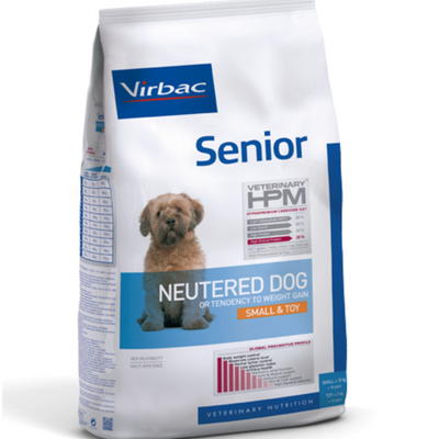 Virbac HPM Dog Senior Neutered Small & Toy 3 Kg.